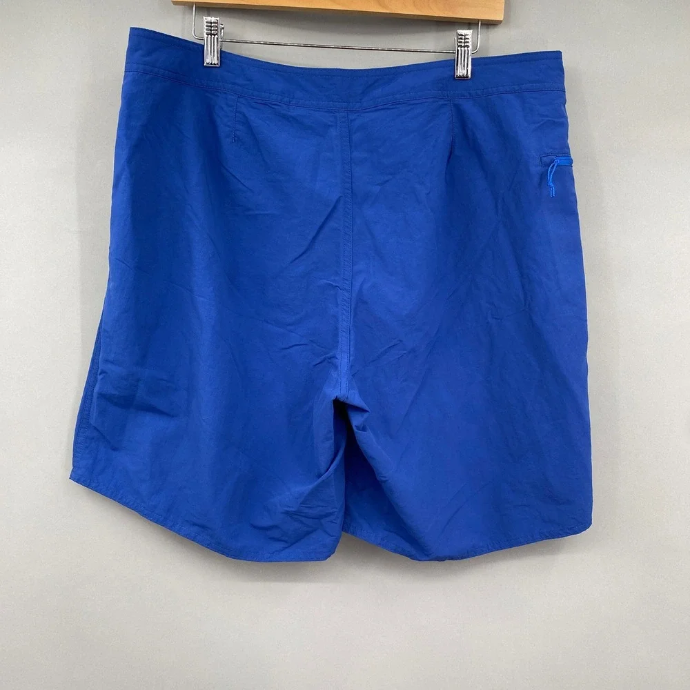Patagonia Wavefarer Board Shorts Mens 38 Blue Recycled Nylon Swim Trunks Surf